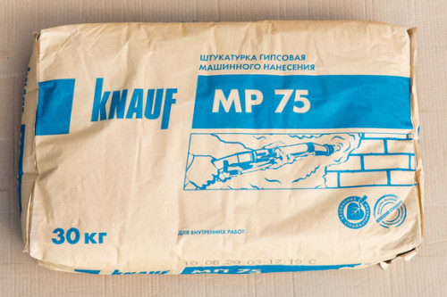 Штукатурка "Кнауф" МП-75 гипсовая машинного нанесения 30кг, шт Штукатурка "Кнауф" МП-75 гипсовая машинного нанесения 30кг, шт