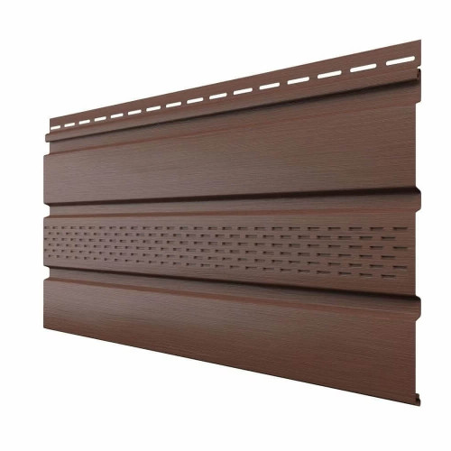 Софит ПВХ с перфорацией по центру Технониколь Каштан 3м, шт Софит ПВХ с перфорацией по центру Технониколь Каштан 3м, шт