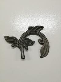 Кованый элемент Лист 190х150х4мм левый Кованый элемент Лист 190х150х4мм левый