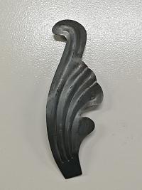 Кованый элемент Лист 190х65х2,5мм правый Кованый элемент Лист 190х65х2,5мм правый