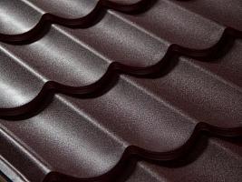 Металлочерепица Монтеррей 0,5 Стальной бархат RAL8017 (шоколадно-коричневый), м Металлочерепица Монтеррей 0,5 Стальной бархат RAL8017 (шоколадно-коричневый), м