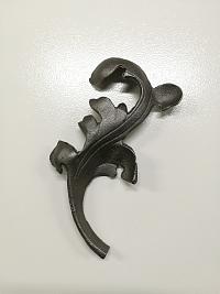 Кованый элемент Лист 220х105х6мм правый Кованый элемент Лист 220х105х6мм правый