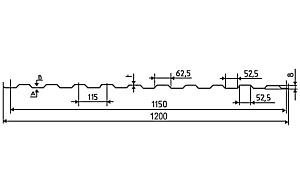 Профлист С8 ST Zn, м Профлист С8 ST Zn, м