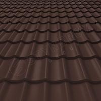 Металлочерепица Монтеррей 0,5 Стальной бархат RAL8017 (шоколадно-коричневый), м Металлочерепица Монтеррей 0,5 Стальной бархат RAL8017 (шоколадно-коричневый), м